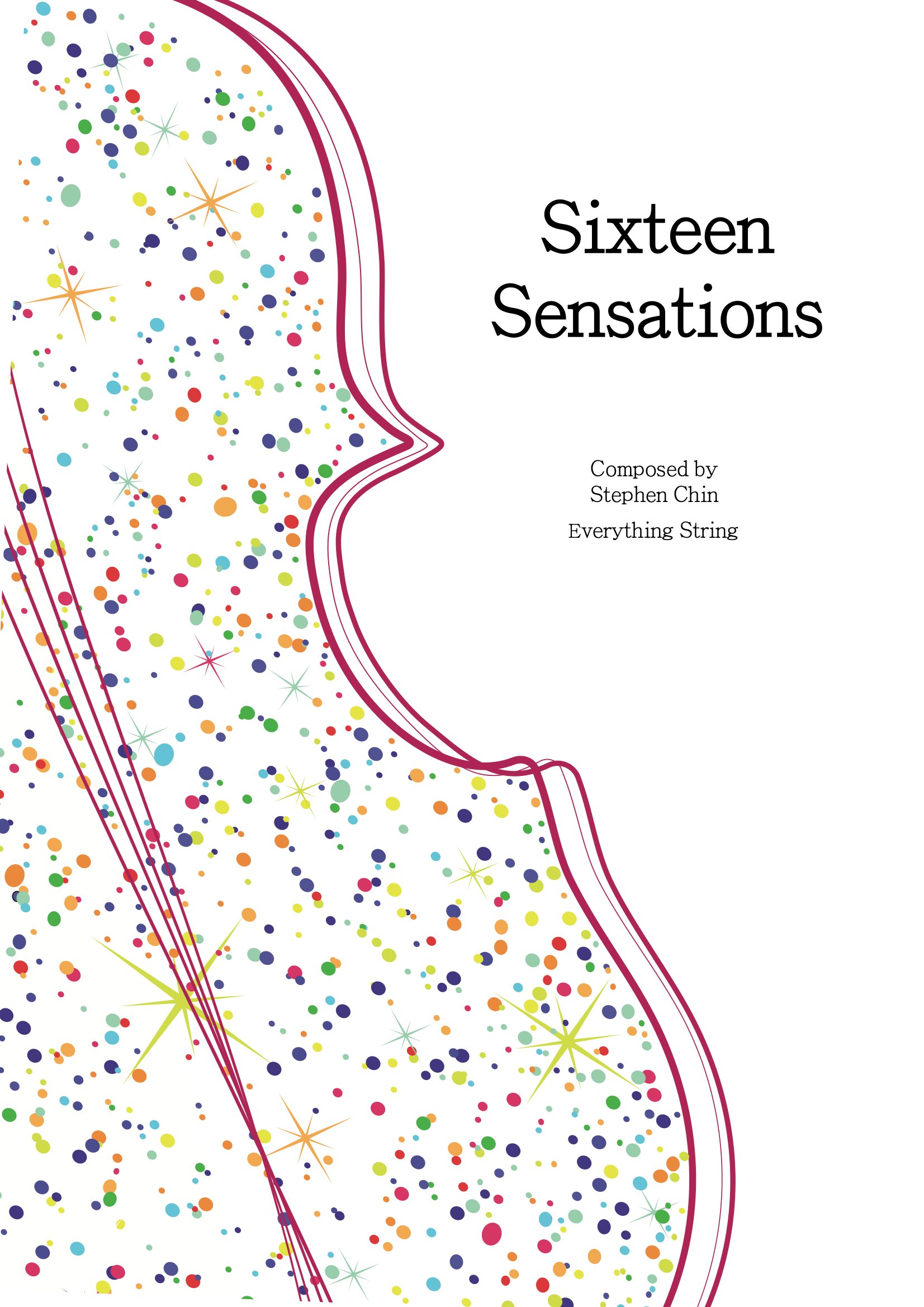 Sixteen Sensations - Stephen Chin - String Orchestra Conductor Score & Parts (Digital Download)