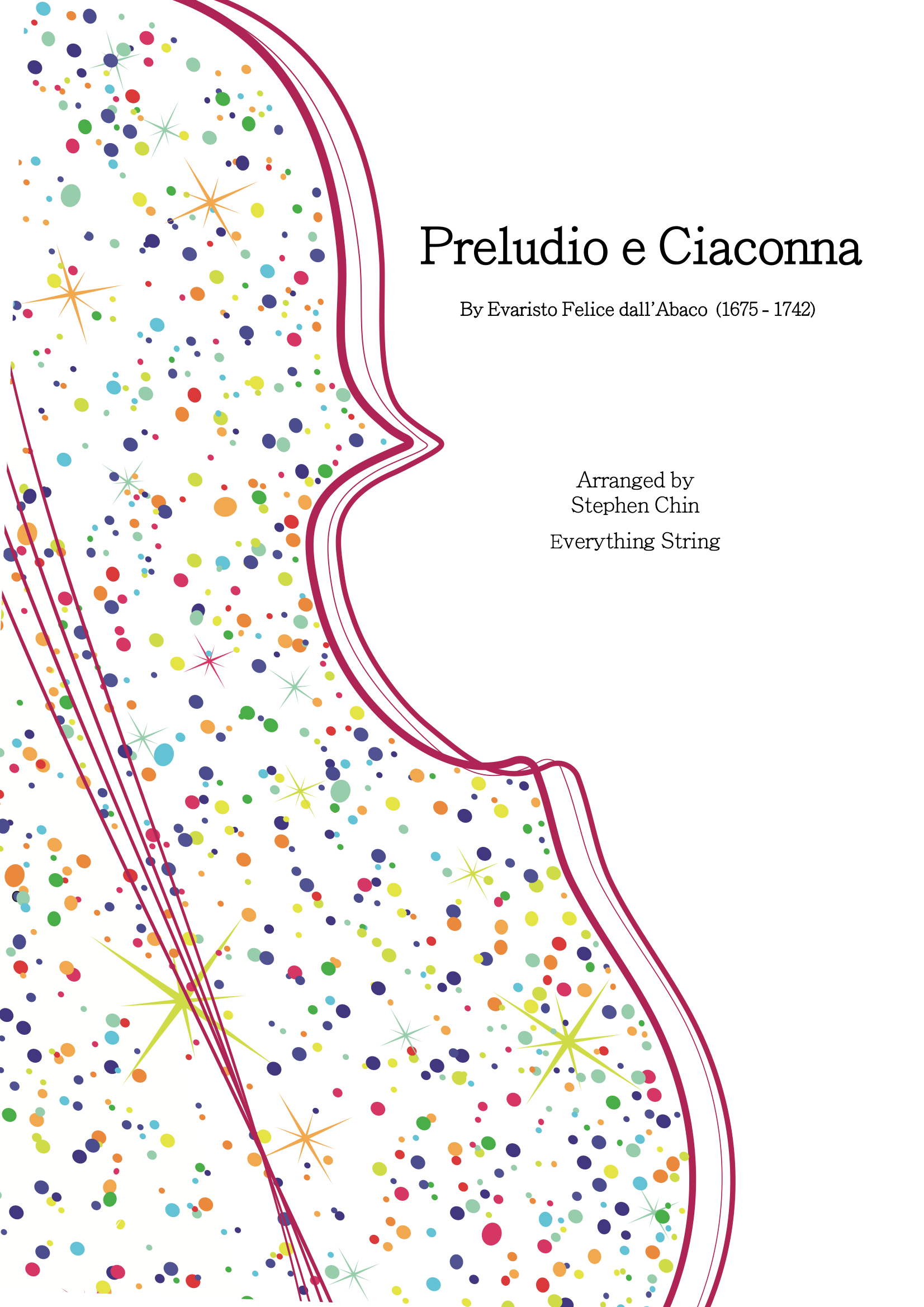 Abaco - Preludio e Ciaconna - Arr. Stephen Chin - String Orchestra Conductor Score & Parts (Digital Download)