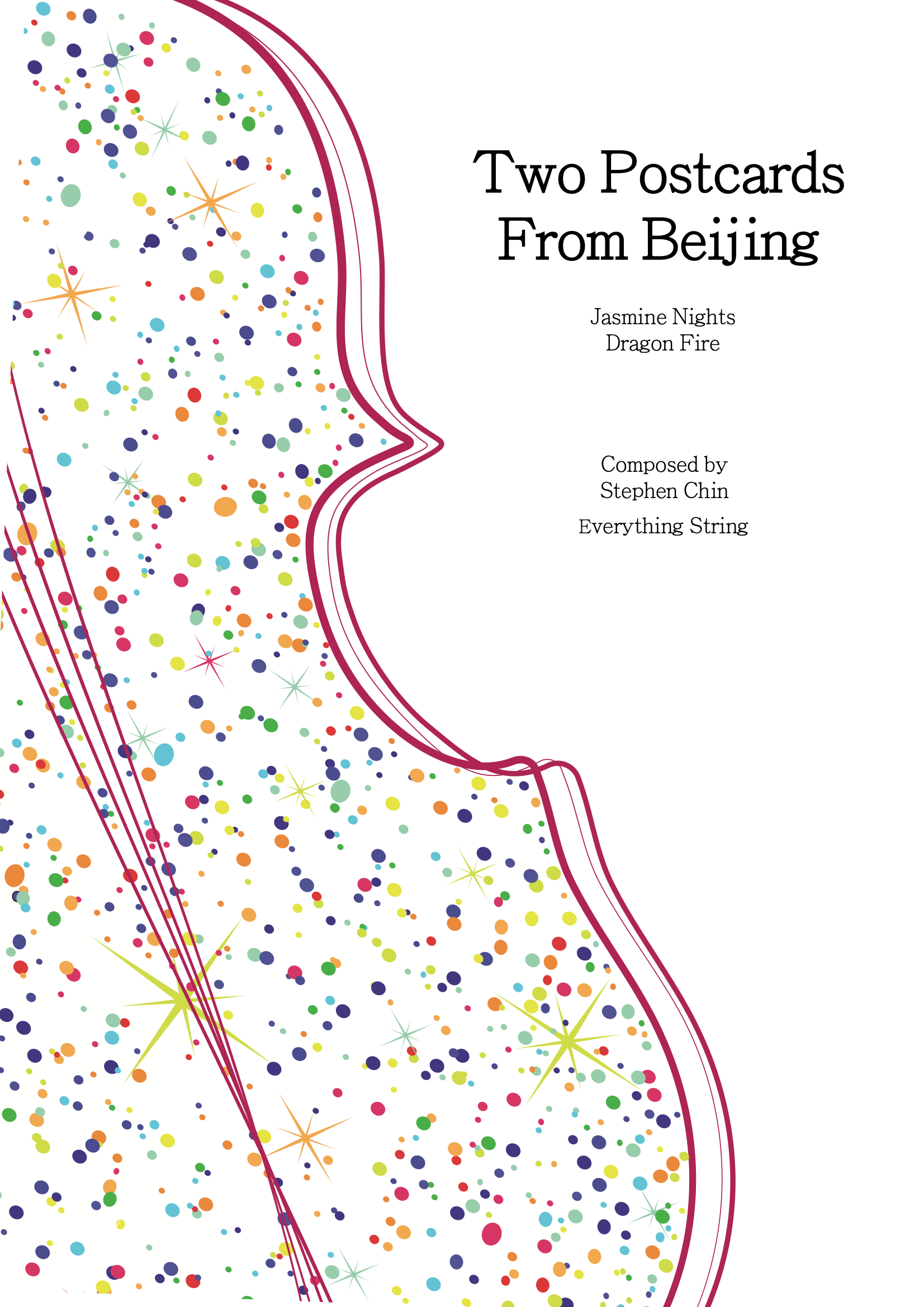 Two Postcards from Beijing - Stephen Chin - String Orchestra Conductor Score & Parts (Digital Download)