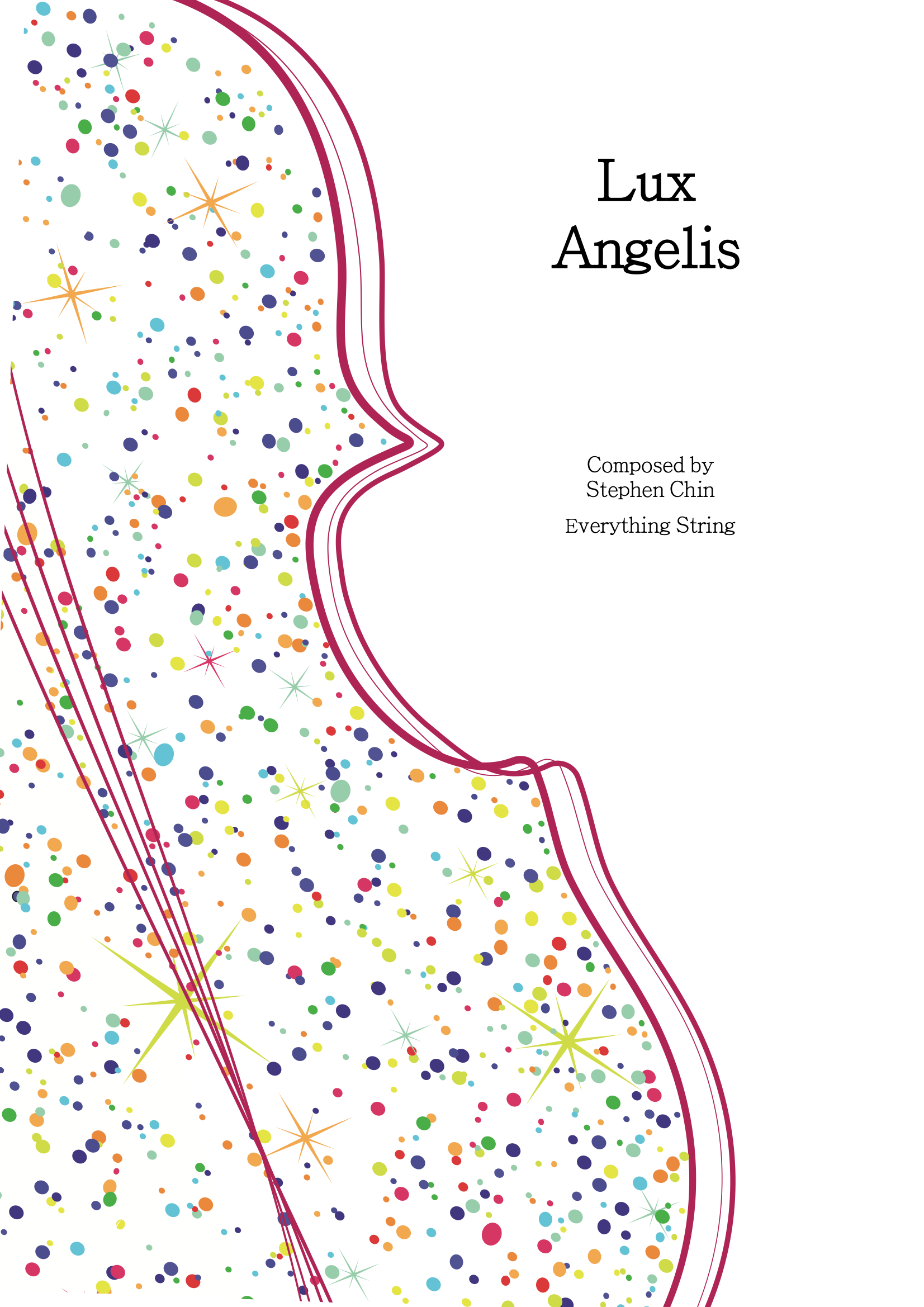 Lux Angelis  - Stephen Chin - String Orchestra Conductor Score & Parts (Digital Download)