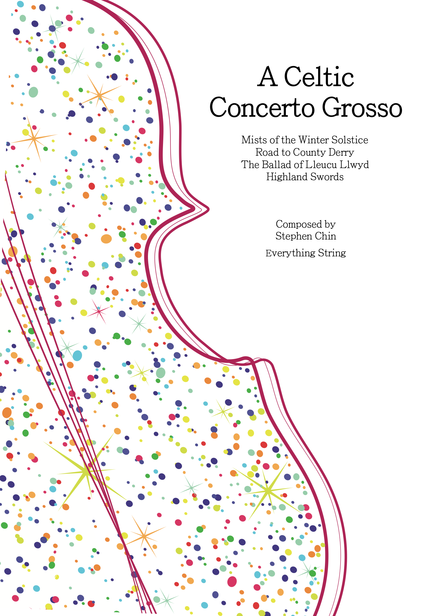 A Celtic Concerto Grosso - Stephen Chin - String Orchestra Conductor Score & Parts (Digital Download)