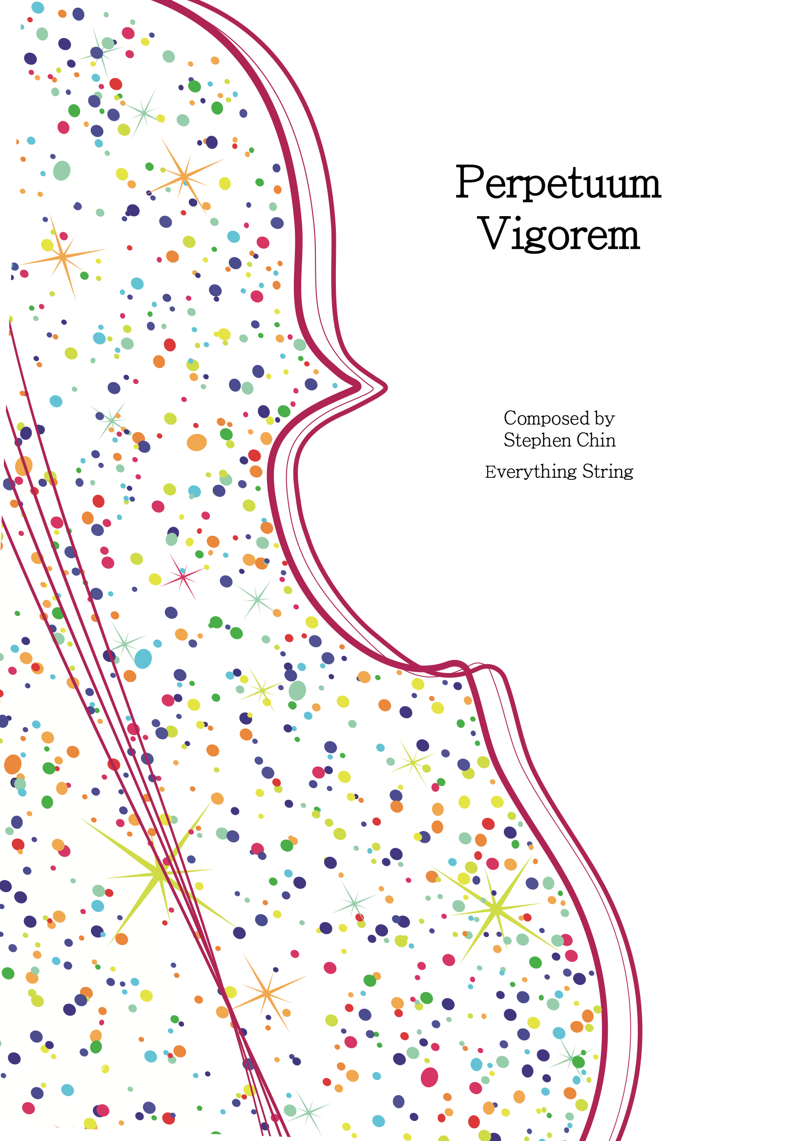 Perpetuum Vigorem - Stephen Chin - String Orchestra Conductor Score & Parts (Digital Download)