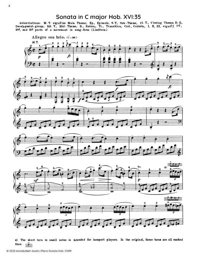 Haydn - Sonata in C major, Hob. XVI:35 - Piano (Digital Download)