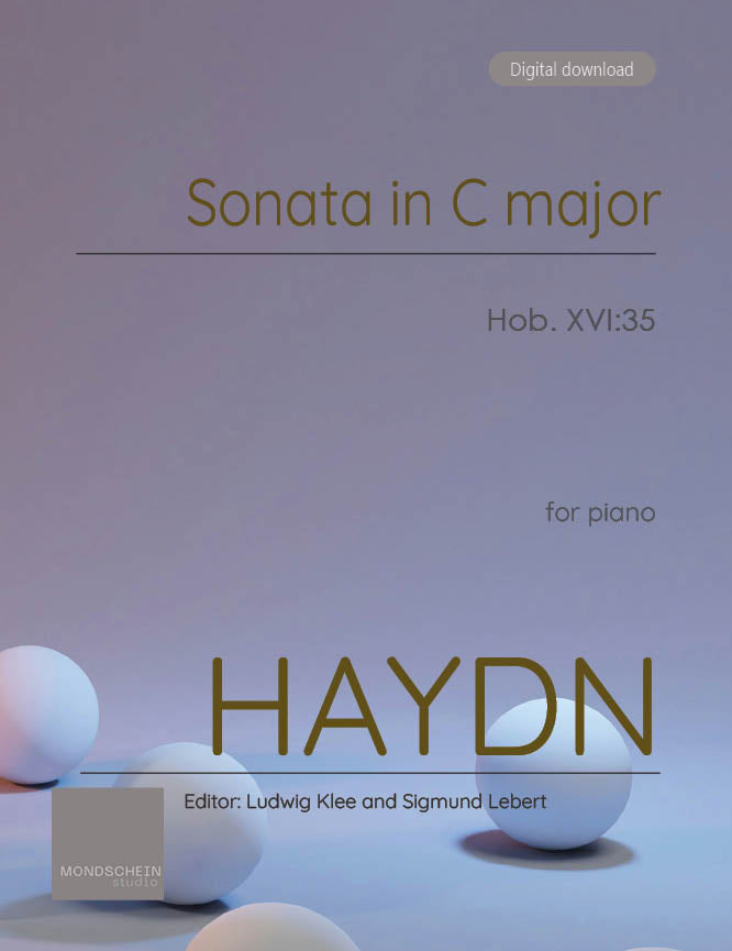 Haydn - Sonata in C major, Hob. XVI:35 - Piano (Digital Download)