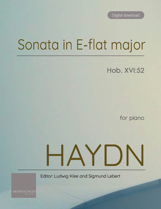 Haydn - Sonata in E-flat major, Hob. XVI:52 - Mondschein Studio - Piano (Digital Download)