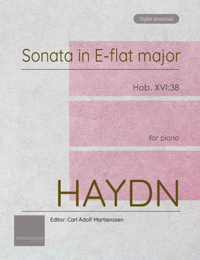 Haydn - Sonata in E-flat major, Hob. XVI:38 - Mondschein Studio - Piano (Digital Download)