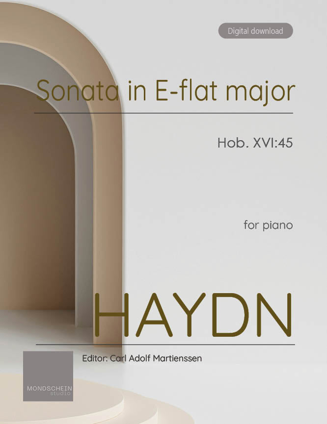 Haydn - Sonata in E-flat major, Hob. XVI:45 - Mondschein Studio - Piano (Digital Download)