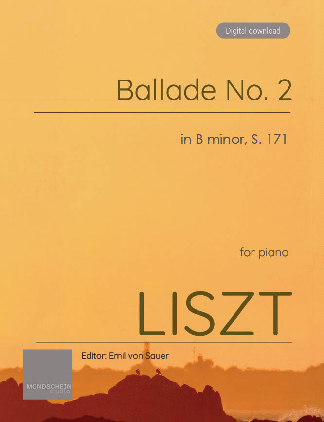 Liszt - Ballade No. 2 in B minor, S. 171 - Mondschein Studio - Piano (Digital Download)