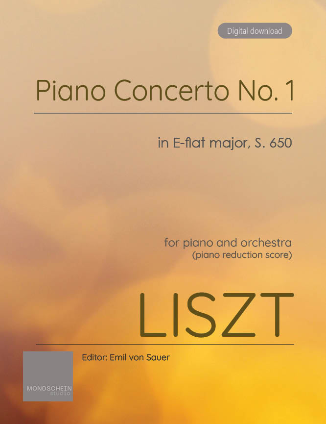 Liszt - Piano Concerto No. 1 in E-flat major, S.650 - Mondschein Studio - Piano (Digital Download)
