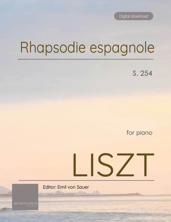 Liszt - Spanish Rhapsody, S. 254 - Mondschein Studio - Piano (Digital Download)