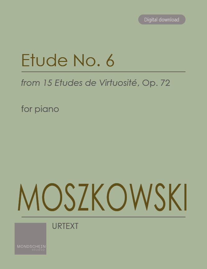 Moszkowski - Etude in F from 15 Etudes de Virtuosite, Op. 72 No. 6 - Piano (Digital Download)