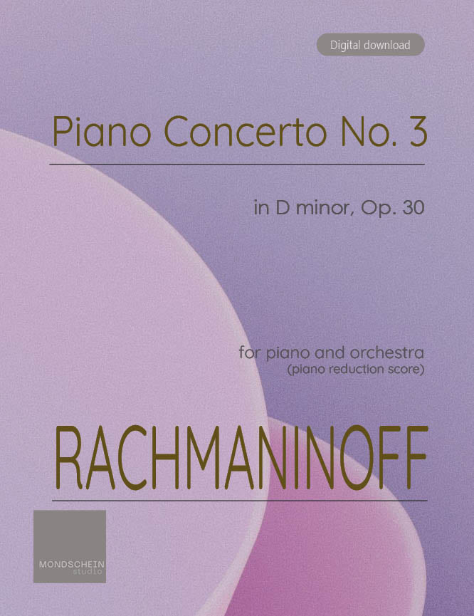 Rachmaninoff - Piano Concerto No. 3 in D minor, Op. 30 - Piano (Digital Download)