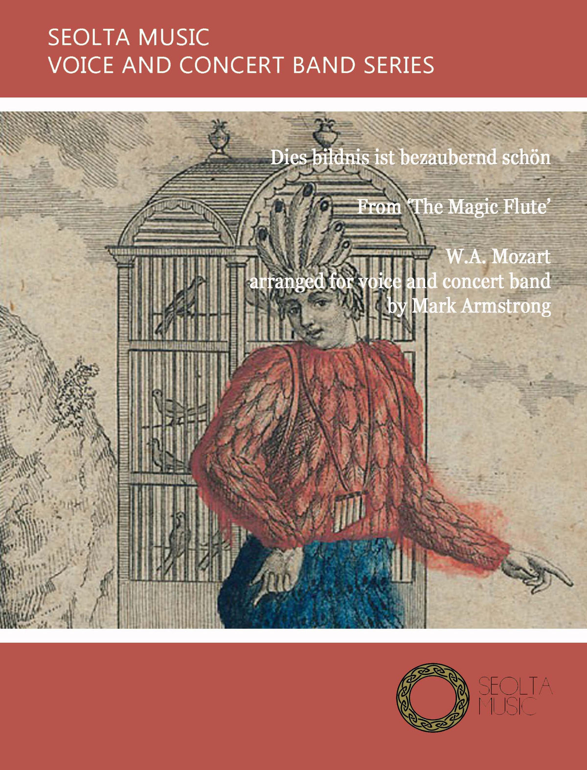 Dies Bildnis ist bezaubernd schon (from 'The Magic Flute') - Tenor Solo & Concert Band Score/Parts (Digital Download)