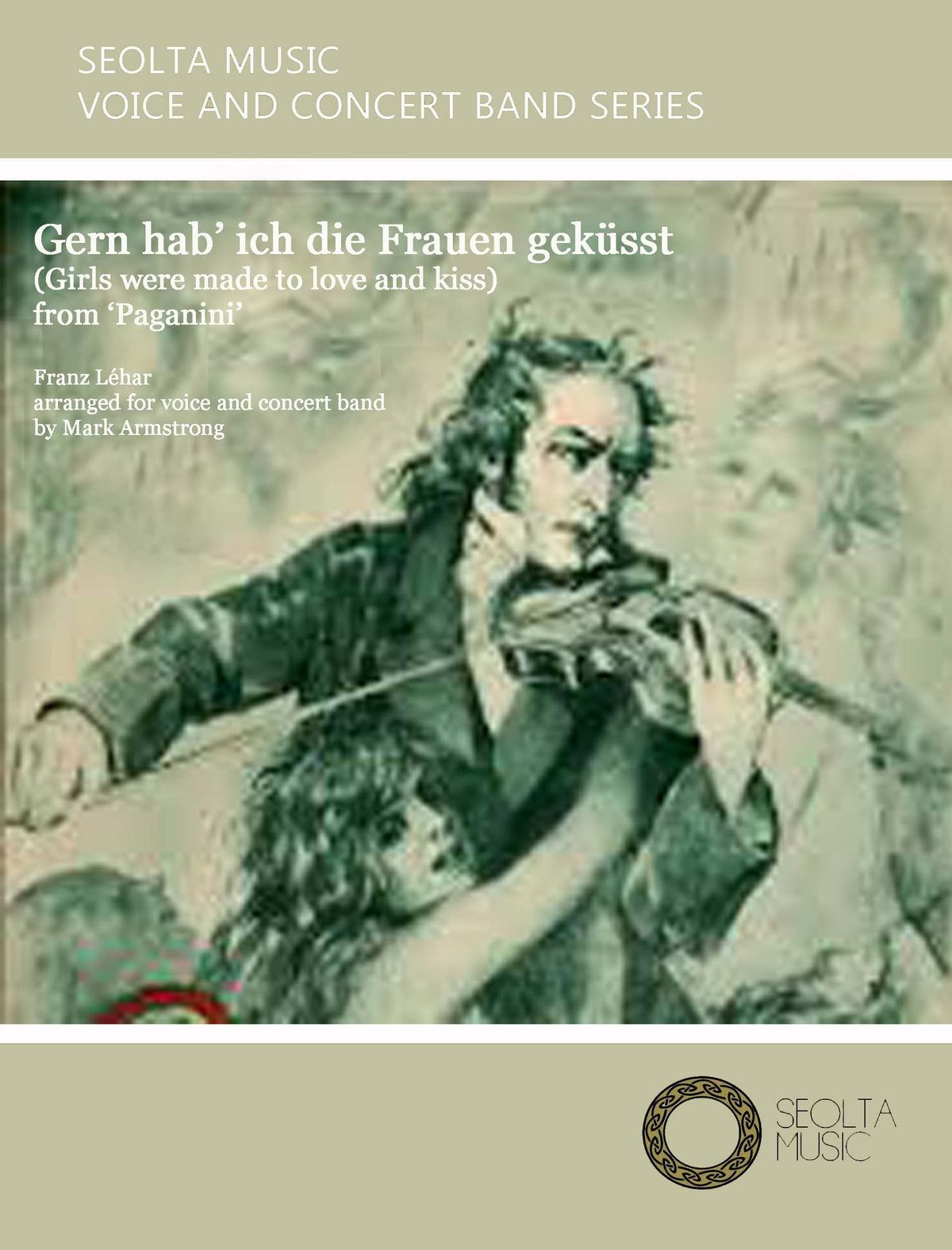 Gern hab' ich die Frau'n gekusst (from 'Paganini') - Solo Voice & Concert Band Score/Parts (Digital Download)
