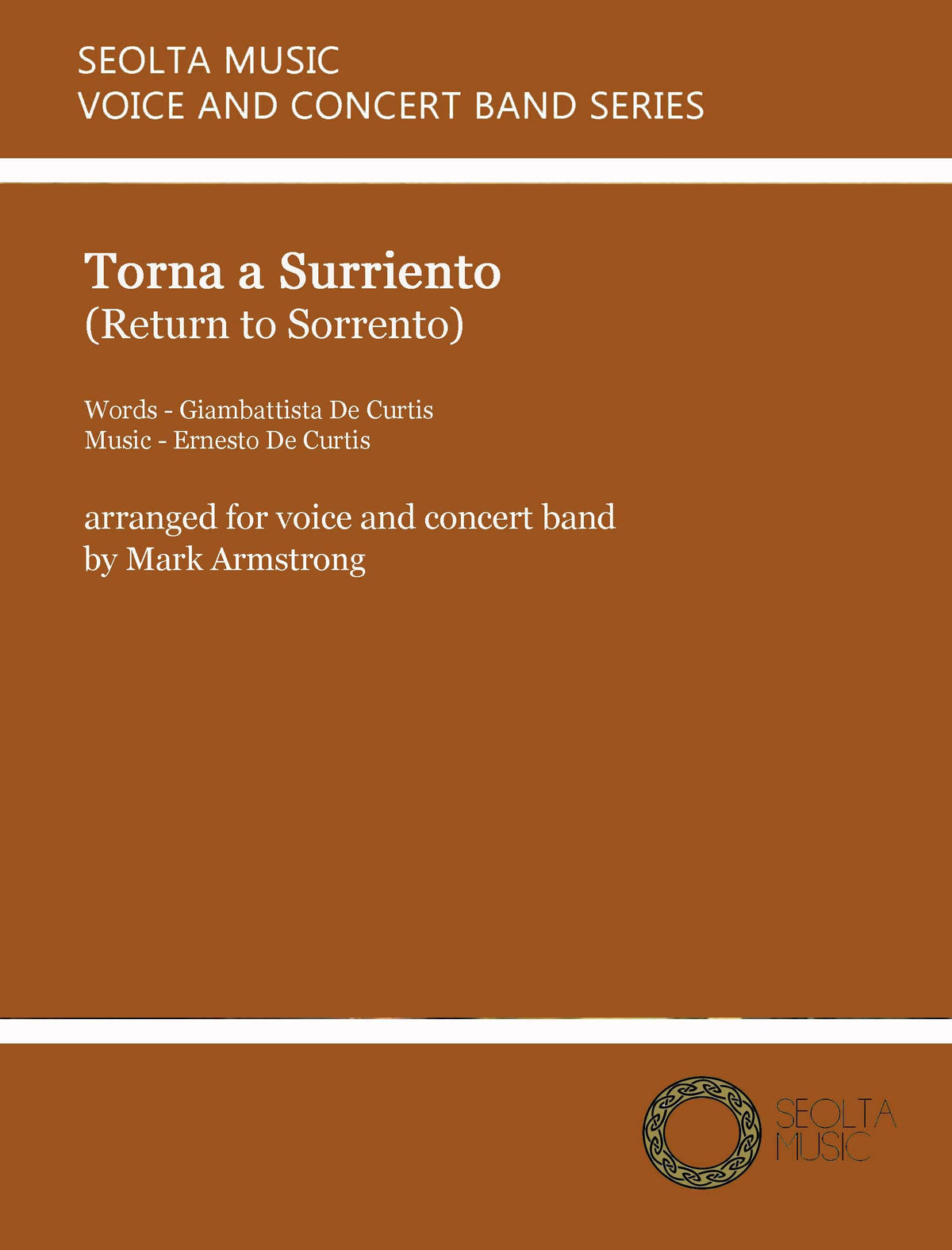 Return to Sorrento - Solo Voice & Concert Band Score/Parts (Digital Download)