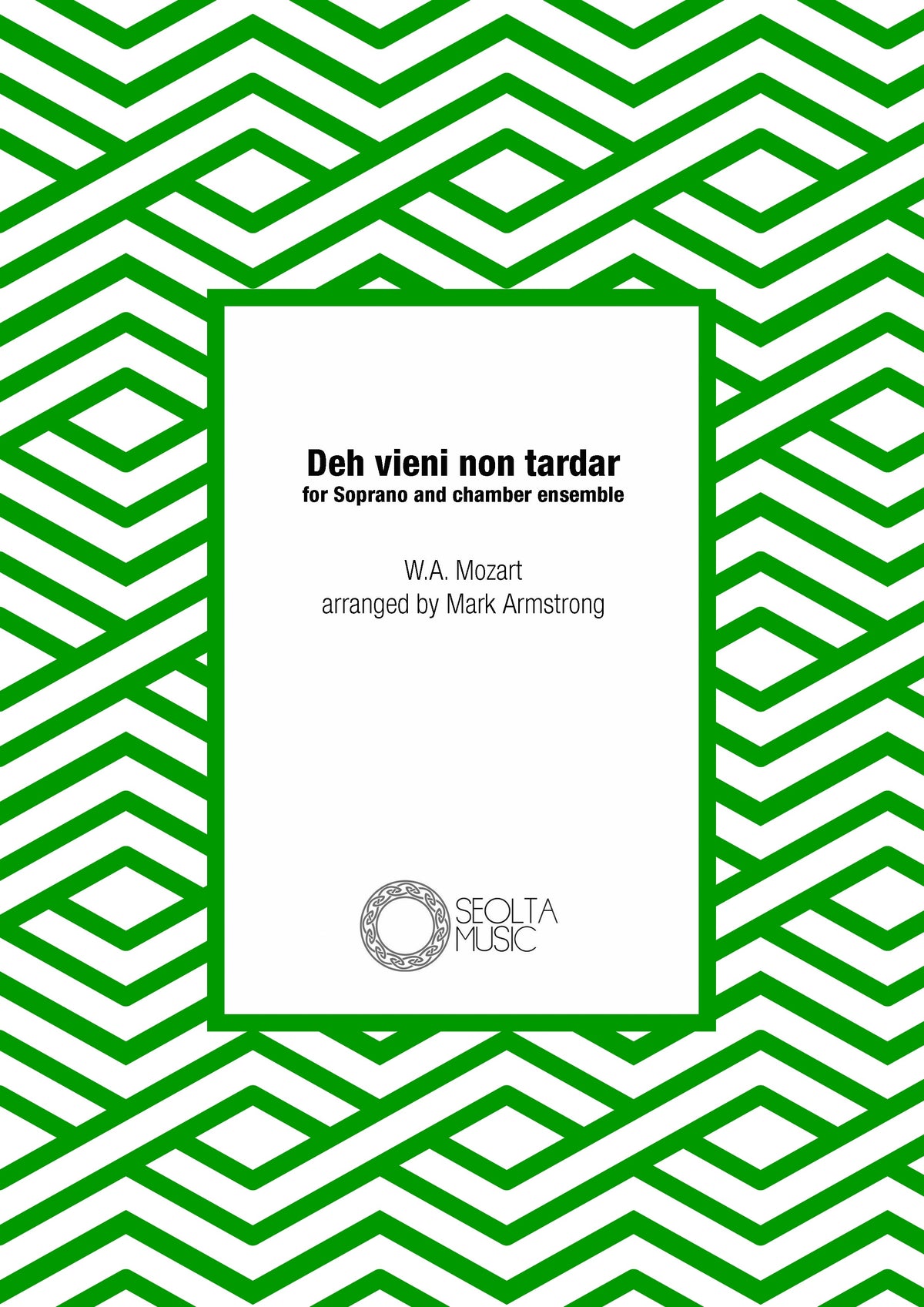 Deh vieni non tardar - Solo Voice & Concert Band Score/Parts (Digital Download)
