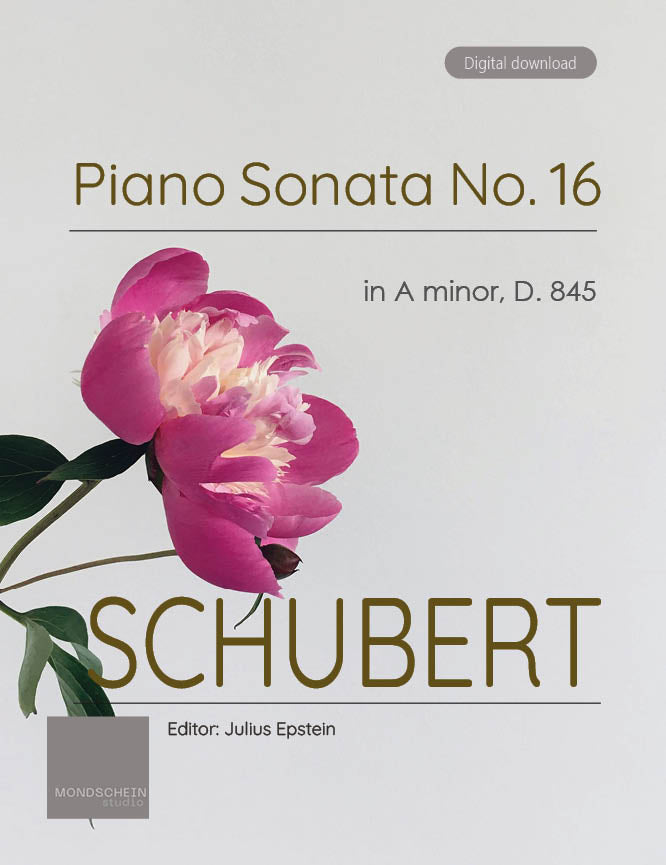 Schubert - Piano Sonata No. 16 in A minor, D. 845 - Mondschein Studio - Piano (Digital Download)