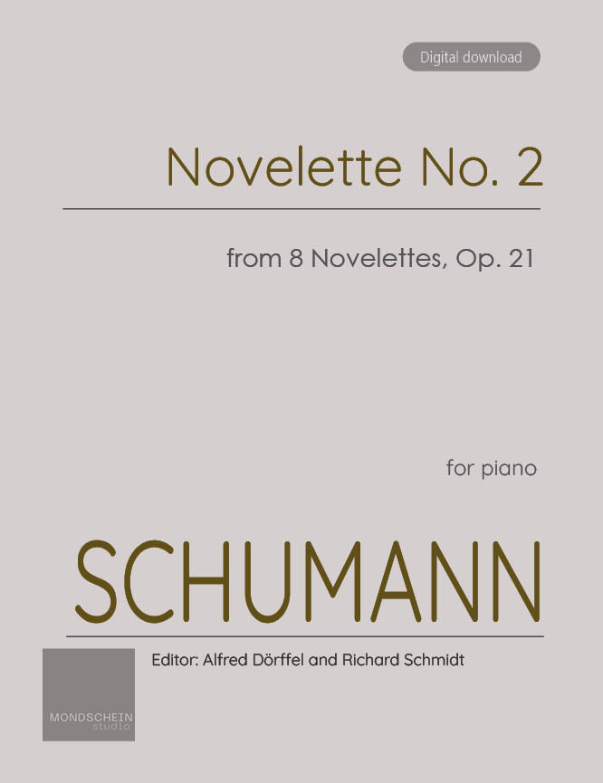 Schumann - Novelette No. 2 from 8 Novelettes, Op. 21 - Mondschein Studio - Piano (Digital Download)