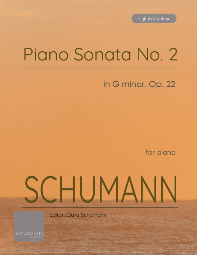 Schumann - Piano Sonata No. 2 in G minor, Op. 22 - Piano (Digital Download)