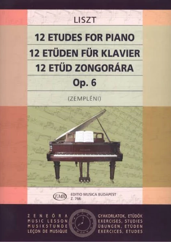 12 Etudes Op 1 Youth Studies - Liszt - Piano - EMB