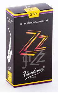 Vandoren ZZ Alto Saxophone Reeds, Strength 3.5, 10-Pack