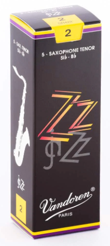 Vandoren ZZ Baritone Saxophone Reeds, Strength 2, 5-Pack