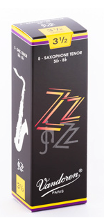 Vandoren ZZ Tenor Saxophone Reeds, Strength 3.5, 5-Pack