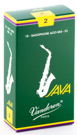 Vandoren Java Eb Alto Saxophone Reeds, Strength 2, 10-Pack