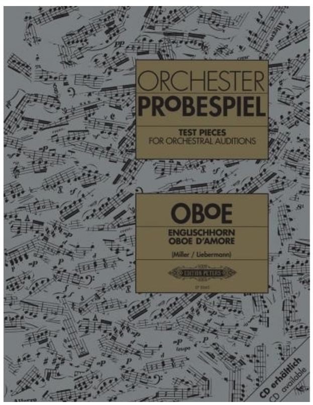 Test Pieces for Orchestral Auditions - Cor Anglais or Oboe d'Amore or Oboe Peters EP8660 (Orchester Probespiel)