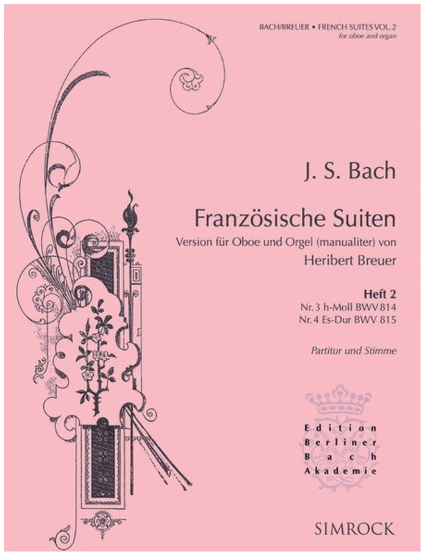French Suites Bk 2 Arr Breuer Oboe And Organ -