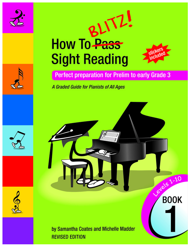 How To Blitz Sight Reading Book 1 Preparation for Preliminary-Grade 3 - Piano by Coates BlitzBooks SR1