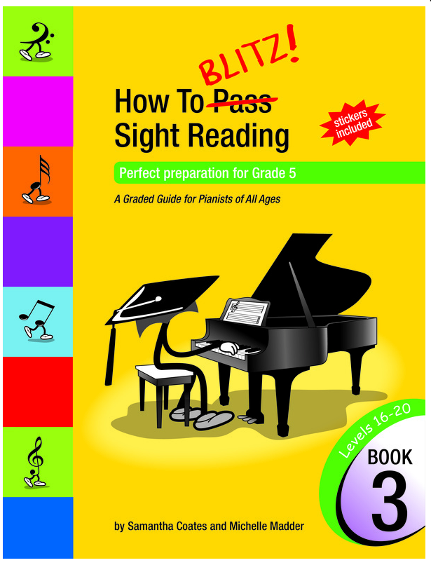 How To Blitz Sight Reading Book 3 Preparation for Grade 5 - Piano by Coates BlitzBooks SR3