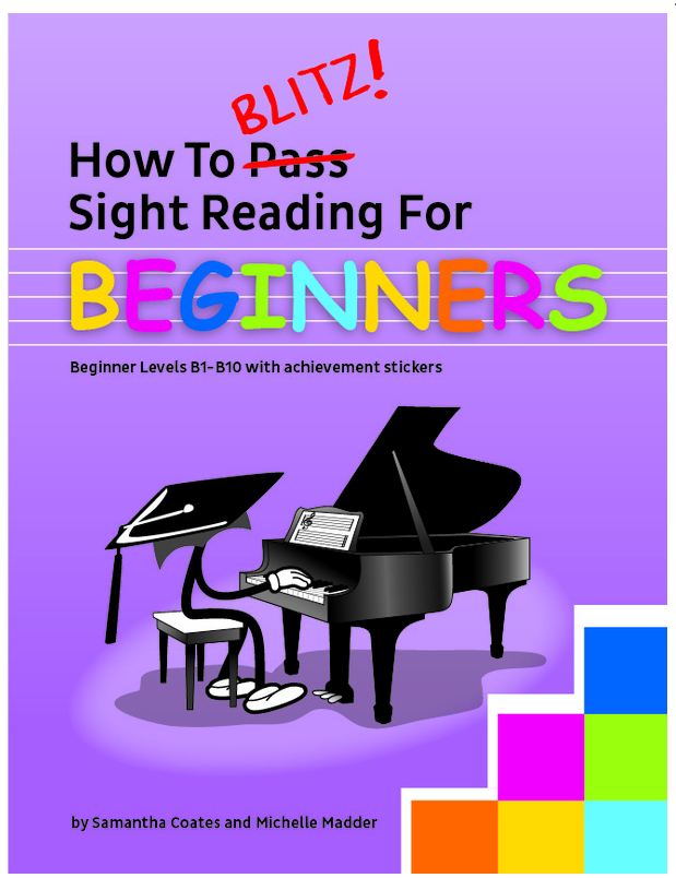 How To Blitz Sight Reading For Beginners Prequel to Book 1 - Piano by Coates BlitzBooks SRB