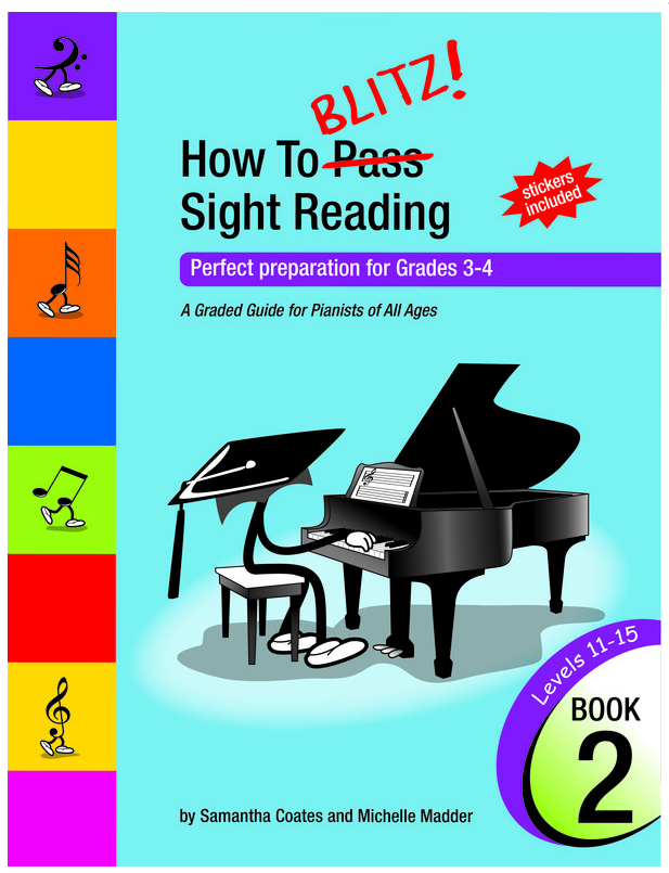 How to Blitz Sight-Reading Book 2: Grades 3-4 - Piano Book by Coates SR2