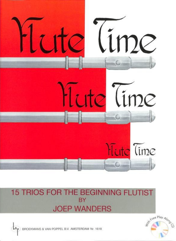 FLUTE TIME VOL 1 15 TRIOS FOR THE BEGINNING FLUTE - WANDERS  BROEKMANS BVP1618