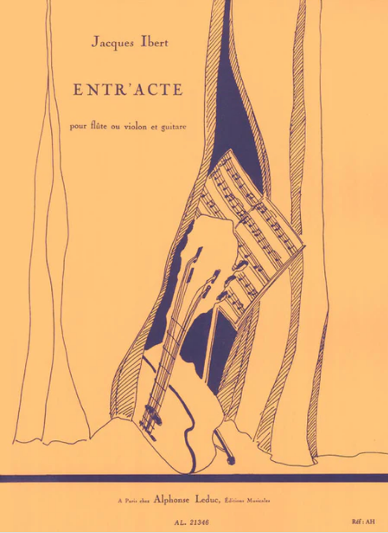 Ibert - Entracte - Flute/Guitar Leduc AL21346