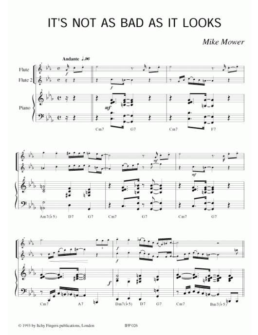 Not the Boring Stuff - Unusual exercises - Pieces for Flute and Piano (or 2 Flutes) - Mike Mower - Flute Itchy Fingers Publications
