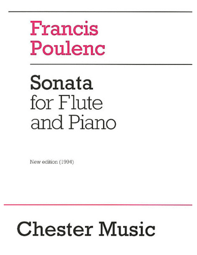 Poulenc - Sonata - Flute/Piano Accompaniment Revised Edition 1994 Chester CH01605