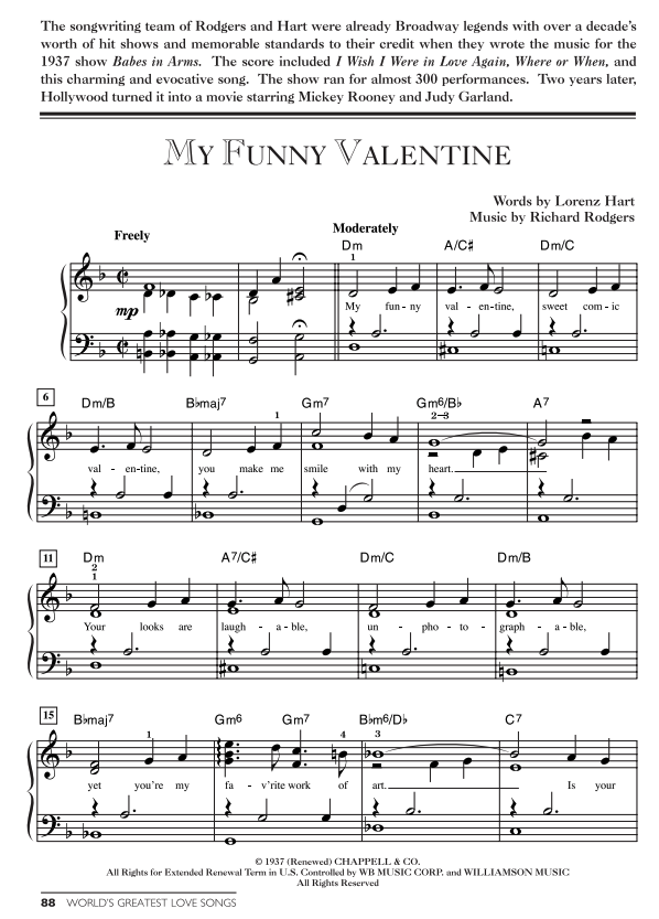 World's Greatest Love Songs Easy Piano