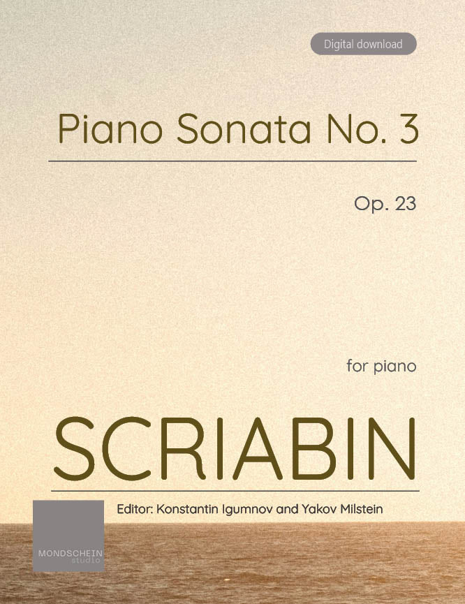 Scriabin - Piano Sonata No. 3, Op. 23 - Piano (Digital Download)
