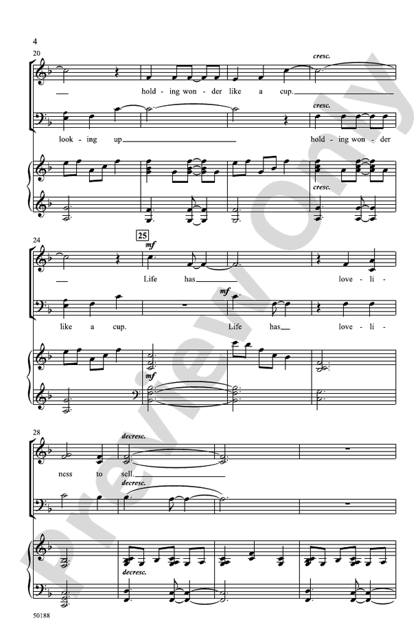 Life Has Loveliness - 3-Part Mixed Choral Octavo (Digital Download)