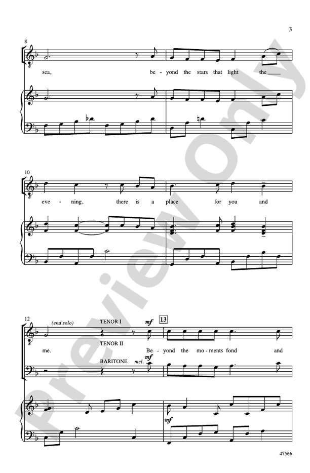 Beyond – TTB Choral Octavo (Digital Download)