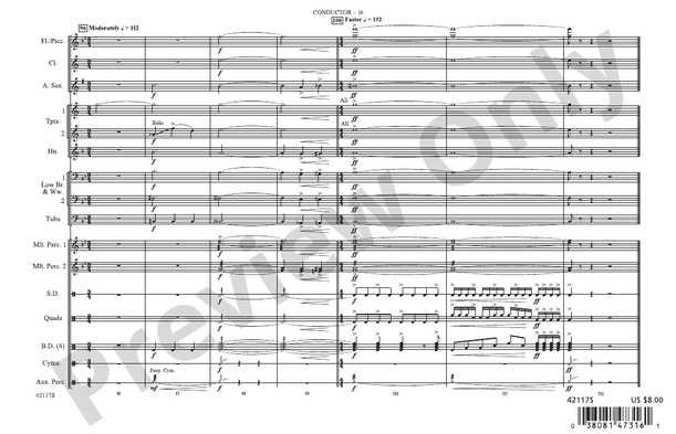Down to the Nightclub / What Is Hip? – Marching Band Conductor Score & Parts (Digital Download)