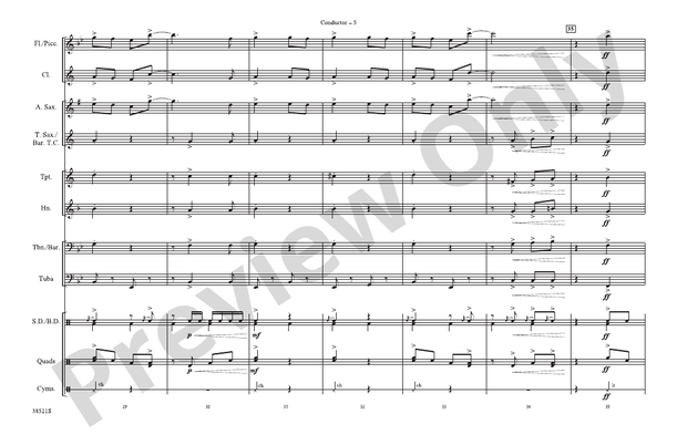 That's Entertainment – Marching Band Conductor Score & Parts (Digital Download)