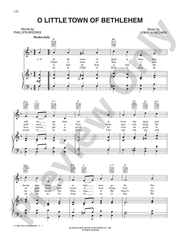 O Little Town of Bethlehem -  Lewis H. Redner - PVG (Digital Download)