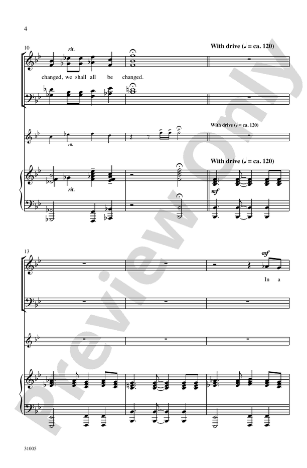 For the Trumpet Shall Sound – SATB Choral Octavo (Digital Download)
