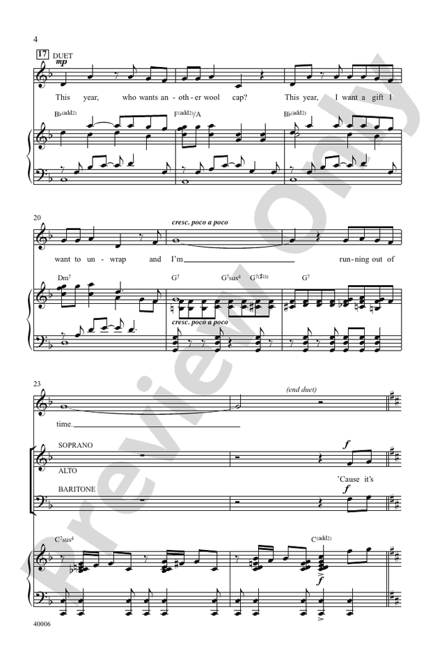 Counting Down to Christmas: A Christmas Story, The Musical - SAB Choral Octavo (Digital Download)