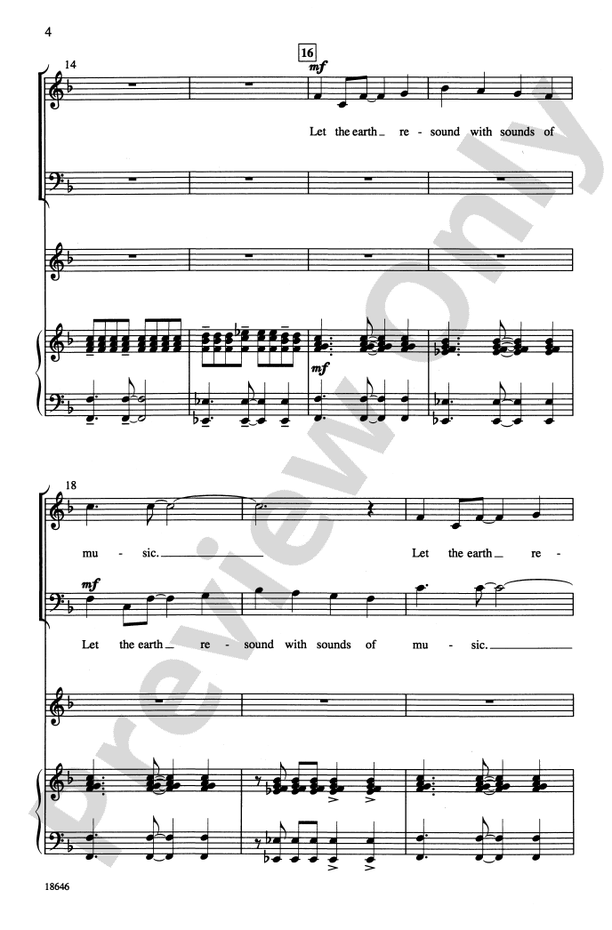 Let the Earth Resound – SATB Choral Octavo (Digital Download)