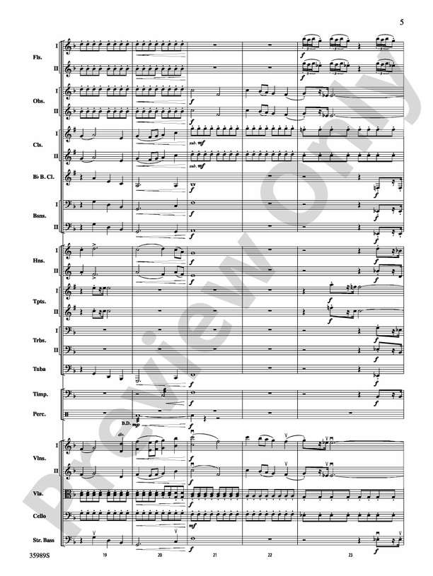 Wild Blue Yonder – Ful Orchestra Conductor Score & Parts (Digital Download)