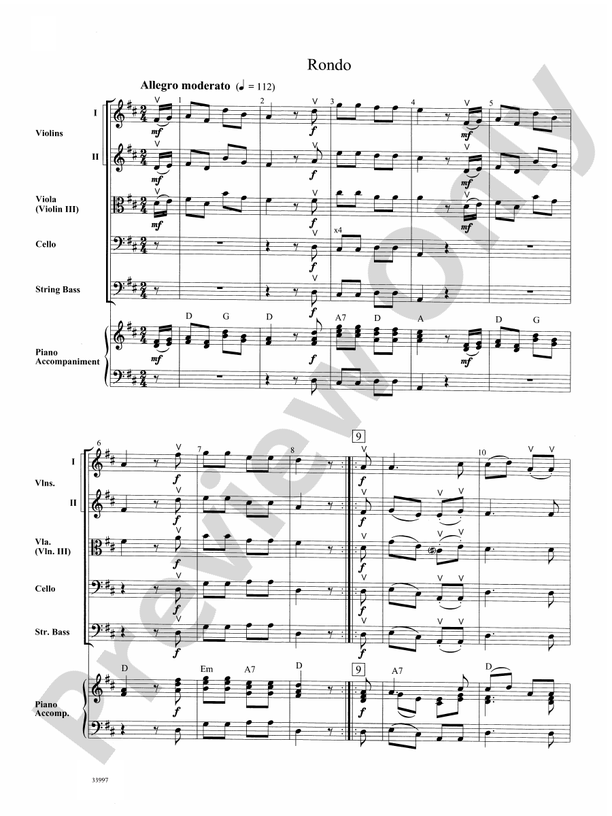 Mozart Classics – String Orchestra Conductor Score & Parts (Digital Download)